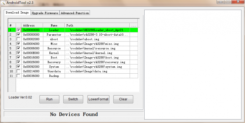 Rockchip Batch Tool Load Firmware Failed