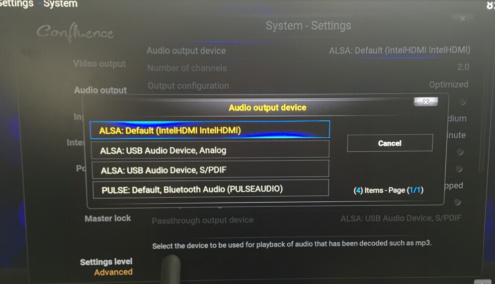 Installing OpenELEC 7.0 on x5 Plus, HDMI Audio Works Under Linux -