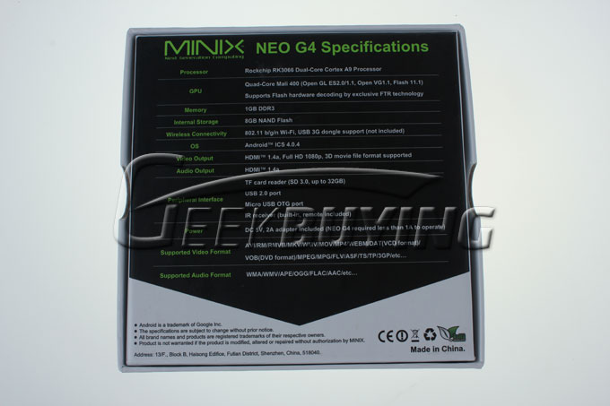 MINIX NEO G4 RK3066 Dual Core Mini PC Review / Root / Firmware