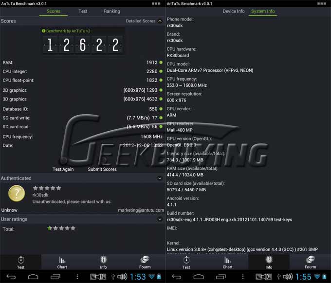 Review of ICOO D70pro II Tablet PC RK3066 1.5GHz 1GB RAM 8GB ROM