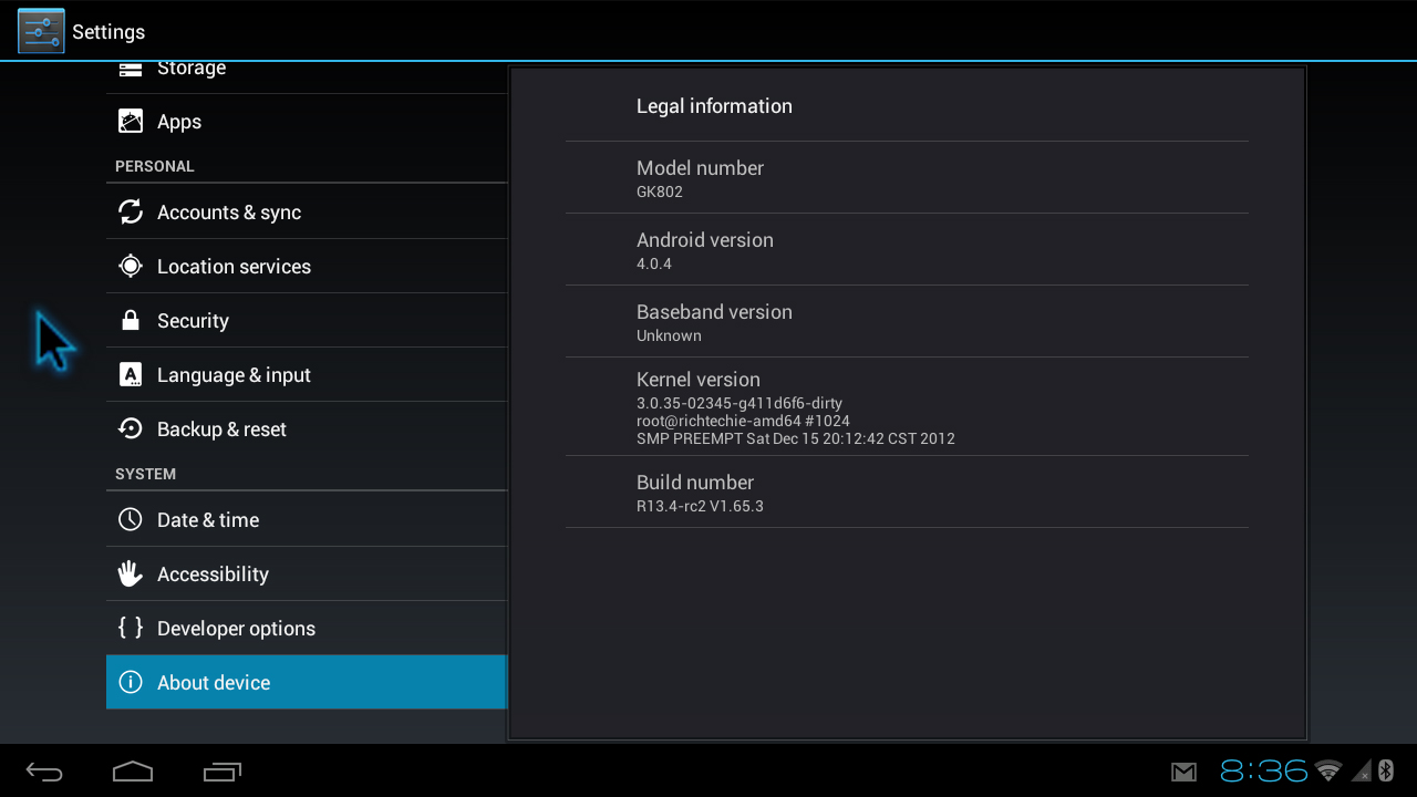 How to update firmware on Zealz GK802?