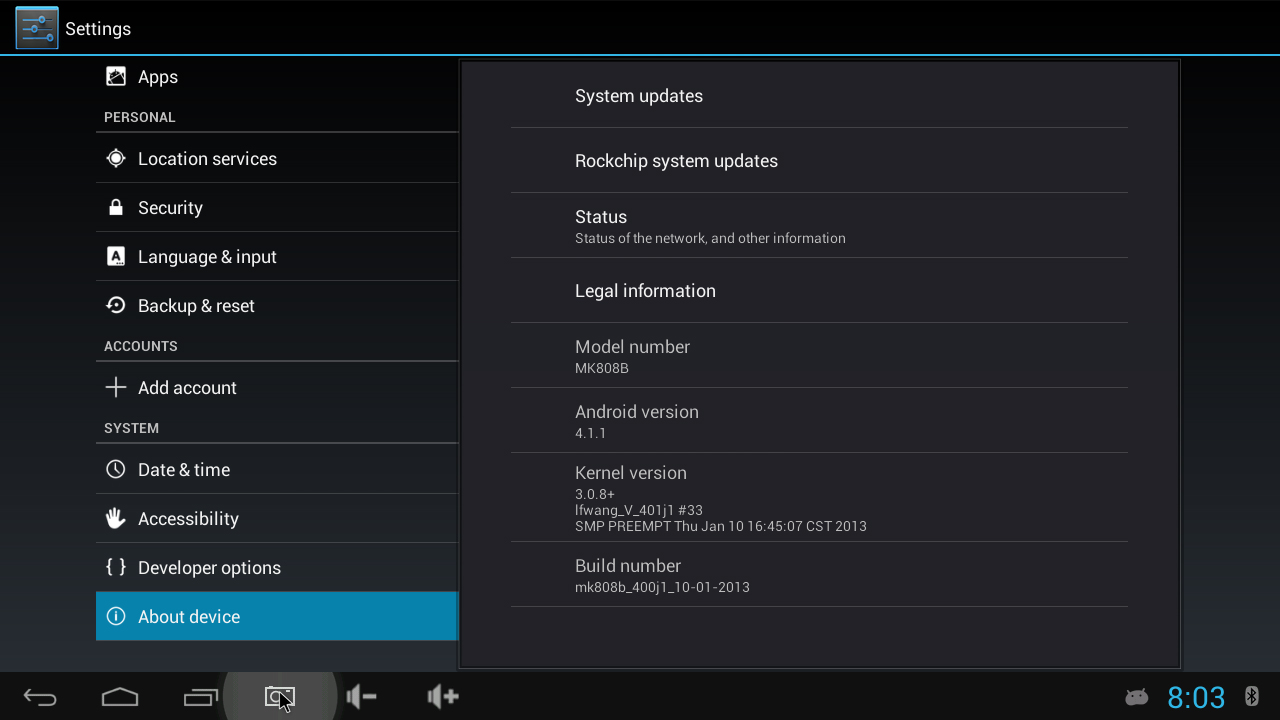 MK808B New Stock Firmware Release