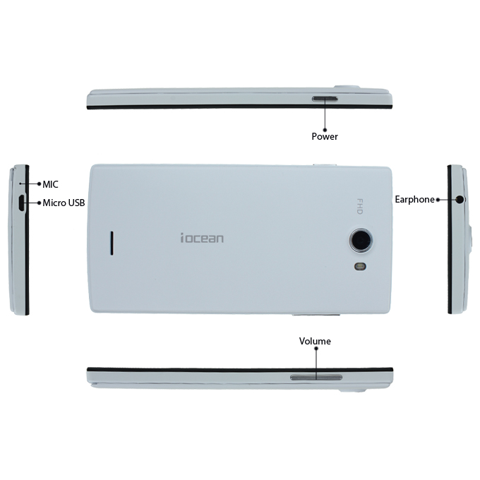 Iocean X7,Quad Core Smartphone of MTK6589 with 1080P Screen