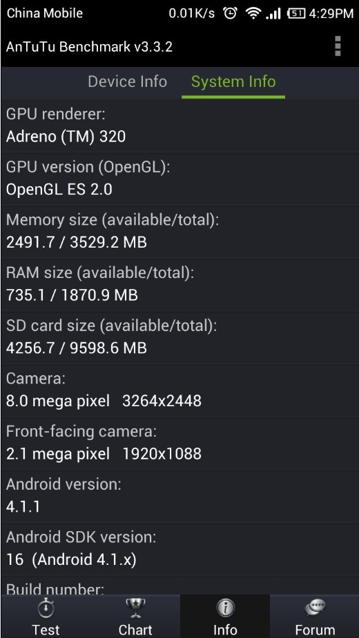 RAM and ROM information is not the same as description?? Please see this post!