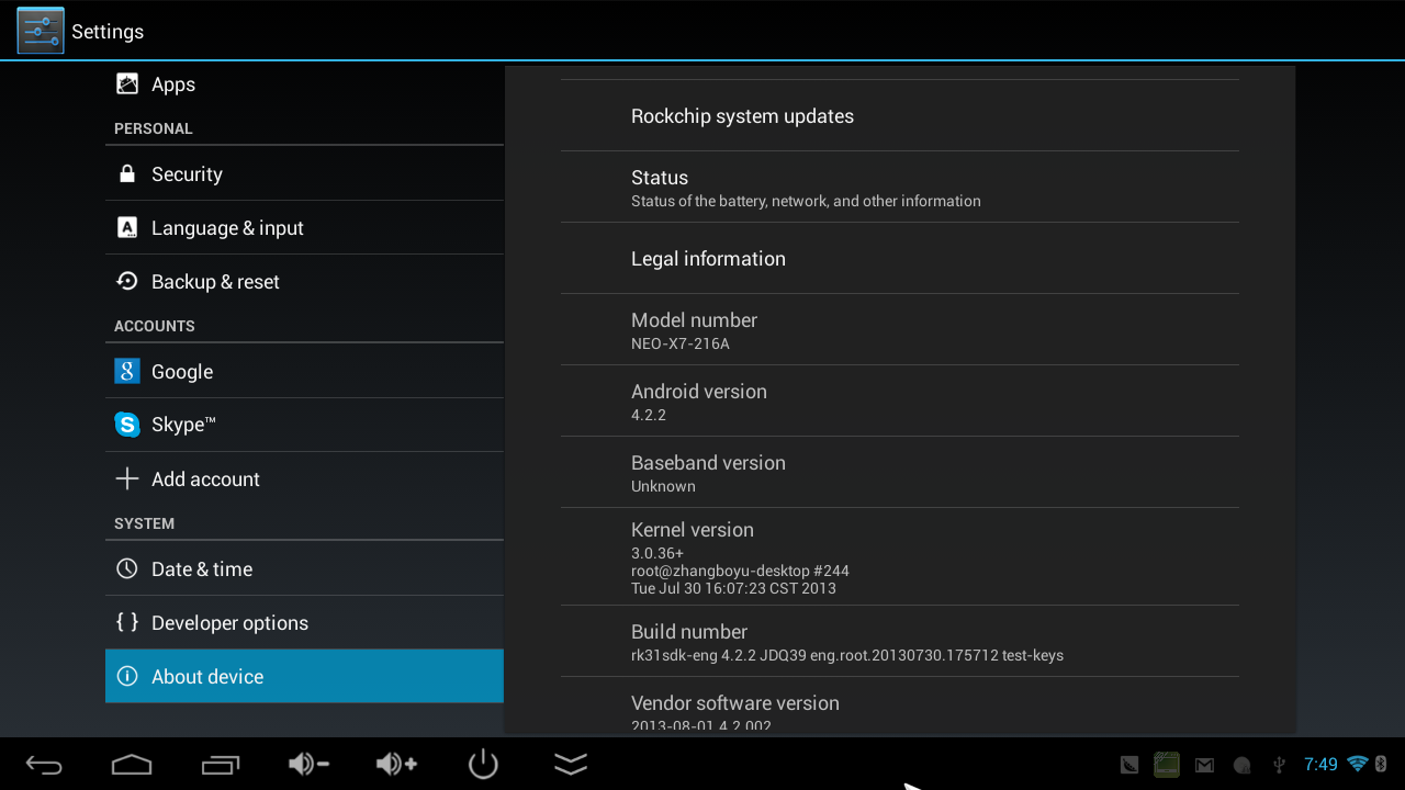 Android 4.2 Stock Firmware for MINIX NEO X7 Release