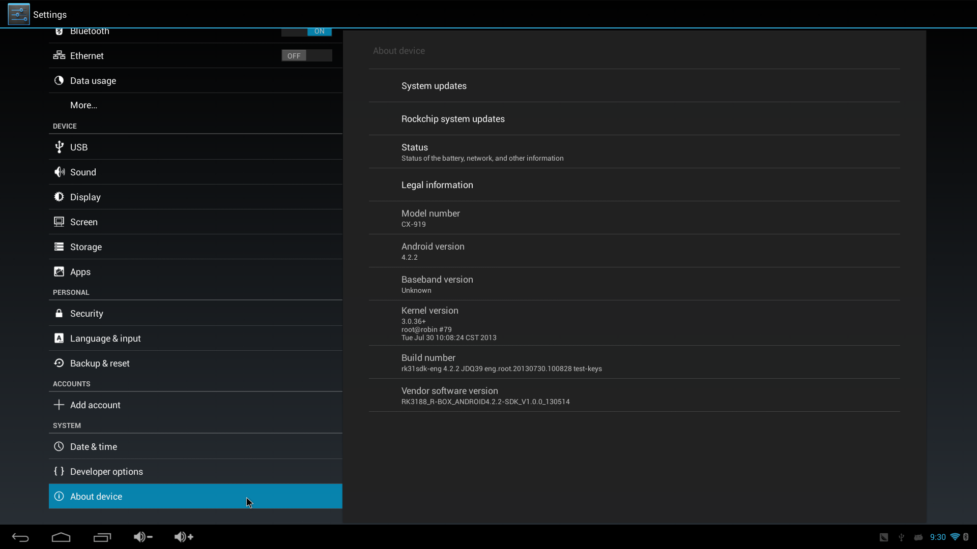 CX-919 Quad Core TV Stick 1080P Firmware Release