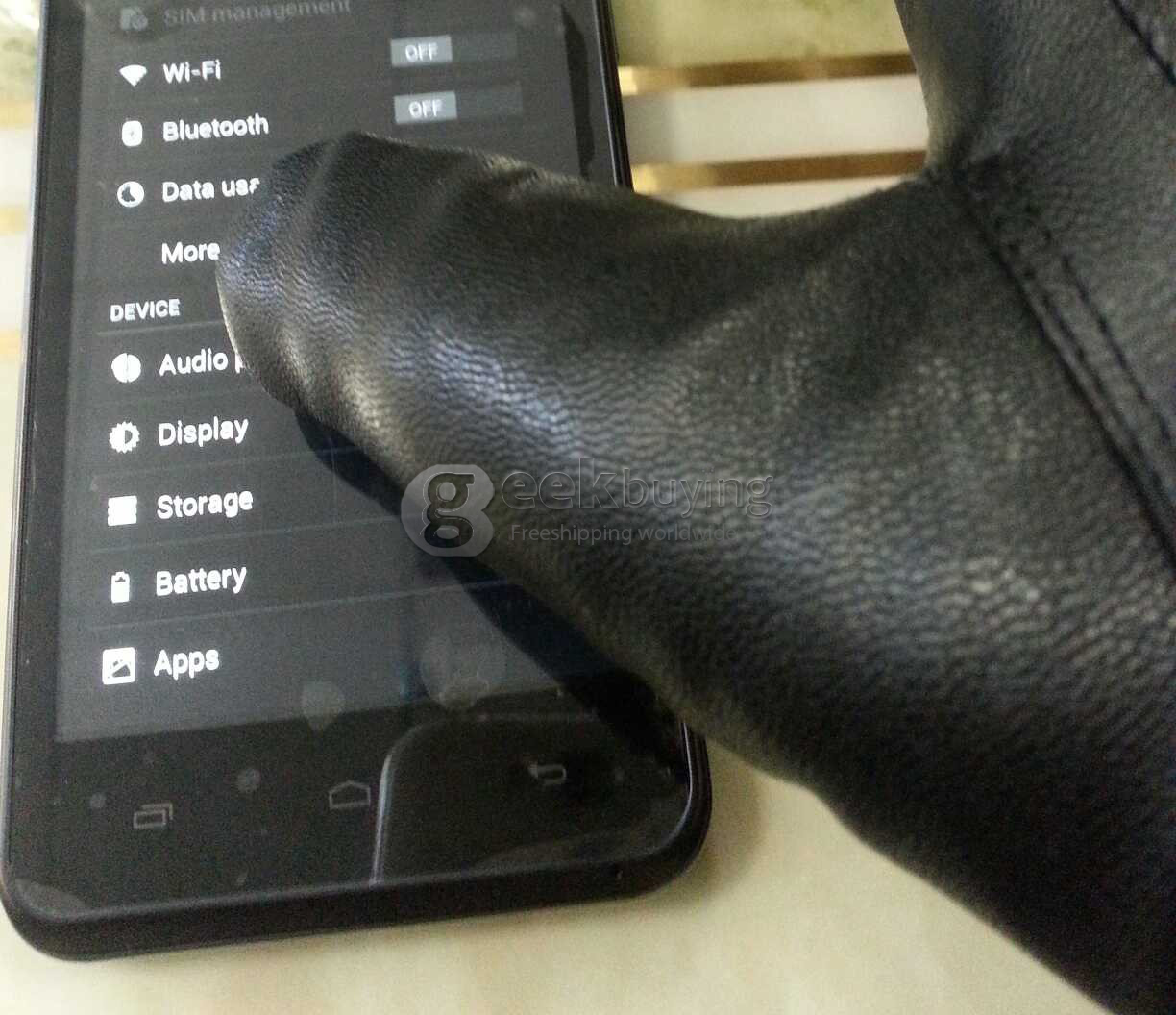 Smart Phone With Glove Mode?  Never so simple