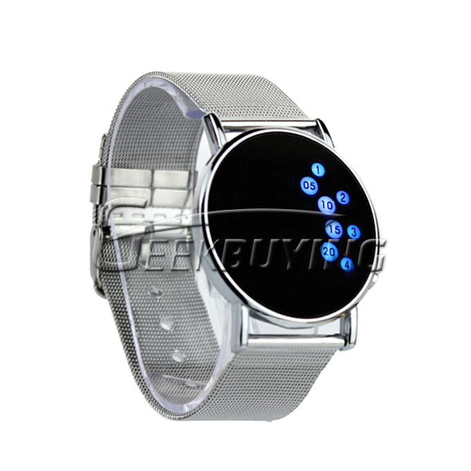 How to Set Time of Fashion Unisex Digital Ingenious Mirror LED Watch?