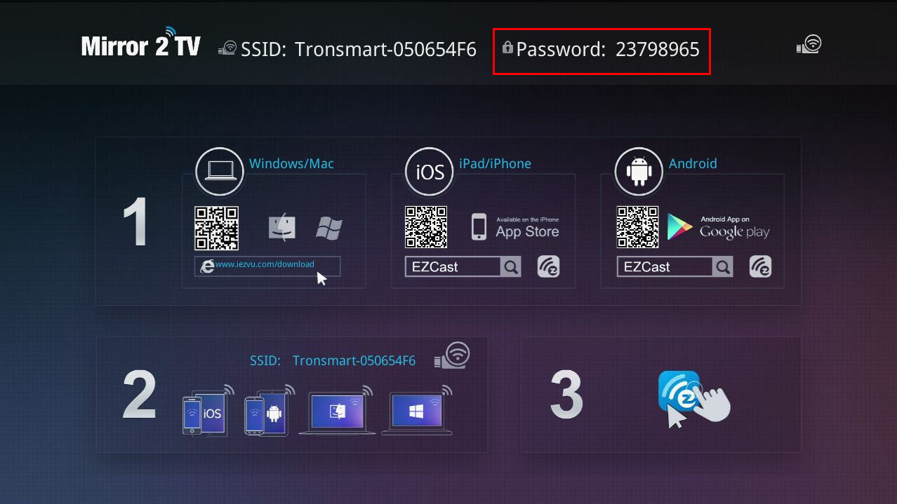 How to use the Tronsmart T1000 Mirror2TV Miracast Dongle with your Android device