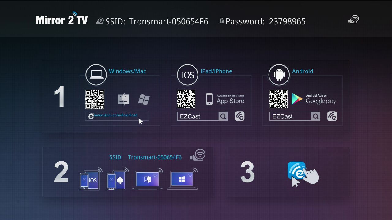 How to use the Tronsmart T1000 Mirror2TV Miracast Dongle with your IOS device, such as iphone/ipad