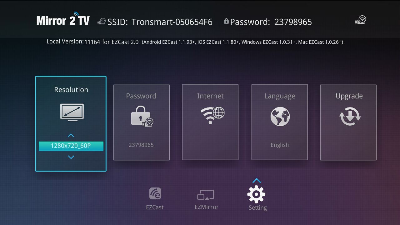 How to use the Tronsmart T1000 Mirror2TV Miracast Dongle with your Android device