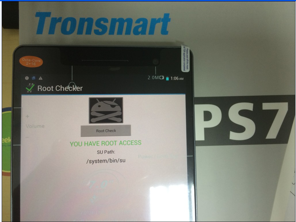 How to root Tronsmart Blade PS7 MTK6592 Smart phone