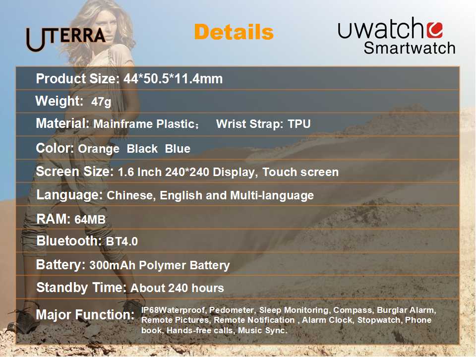 The Leak of Newly Smart U Watch: U Terra