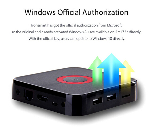 How to upgrade windows 10 on Tronsmart Ara IZ37 dual boot tv box