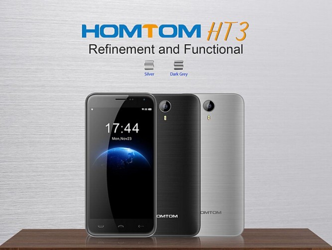 HOMTOM HT3 Only $55.99 &#8211; A 2.5D 5.0inch Screen 3000mAh Battery Smartphone