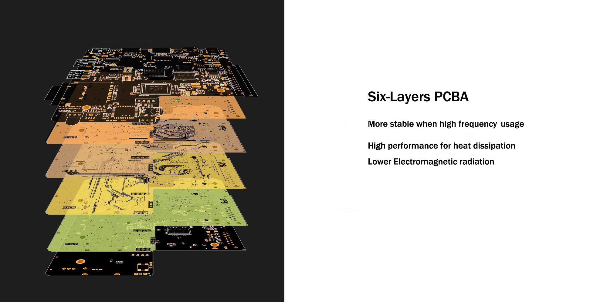 six layers PCBA