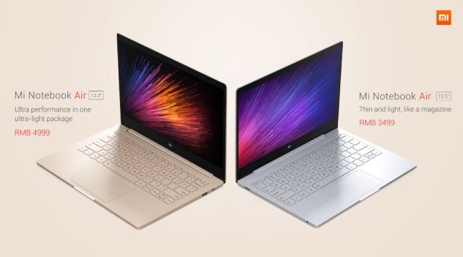 Xiaomi Mi Notebook Air Picture, Specifications and Price