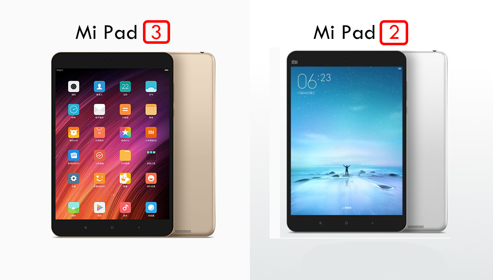 Mi Pad 3 vs. Mi Pad 2