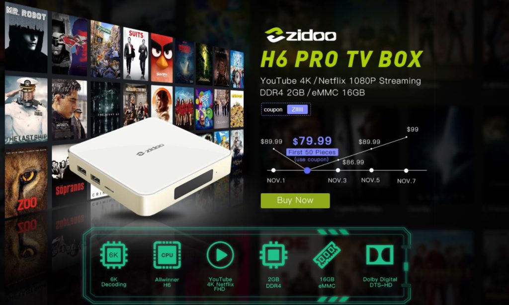 Geekbuying Promotion: ZIDOO H6 PRO now for $79.99 and other Amazing Offers