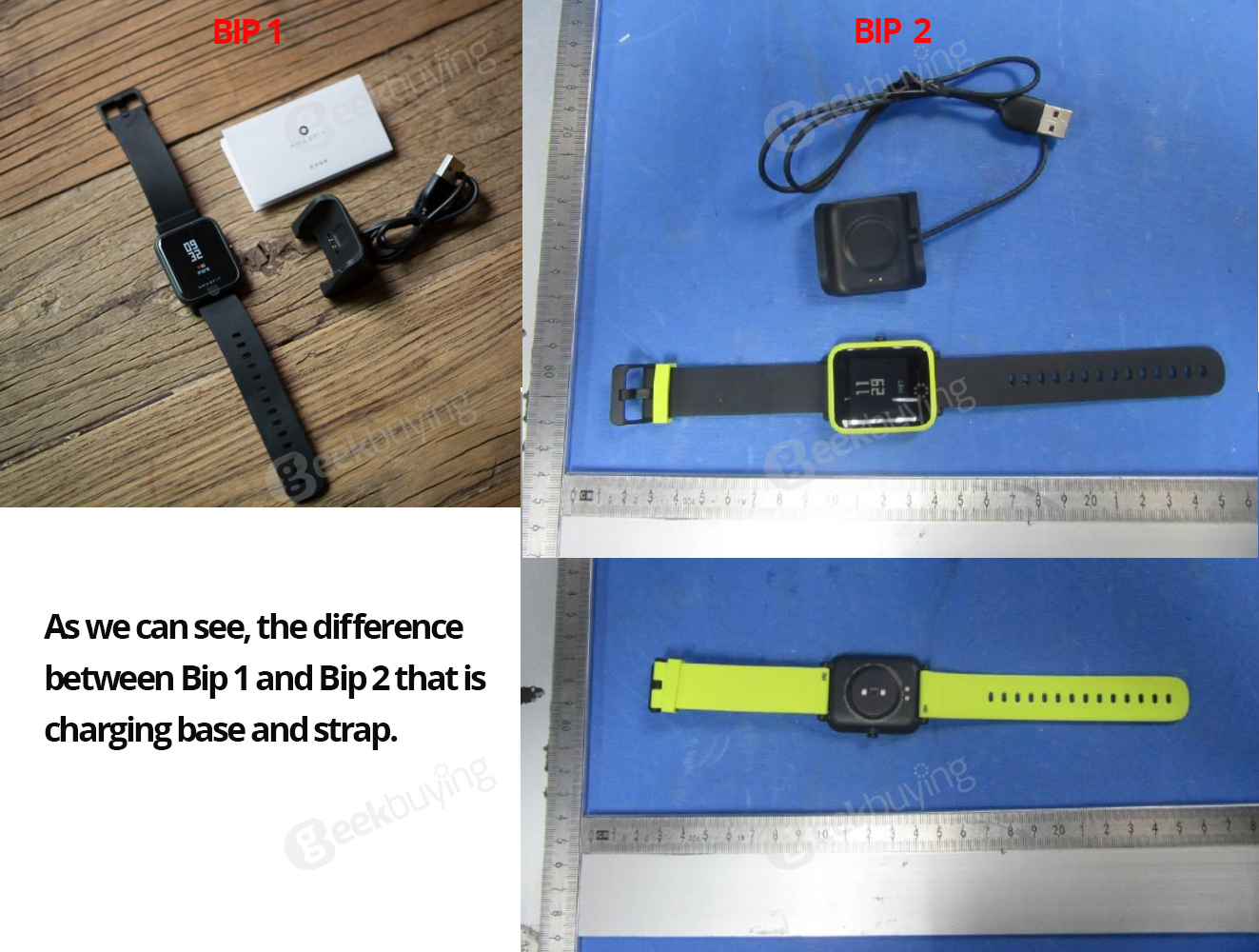 Huami Amazfit Bip 2 VS Huami Amazfit Bip 1