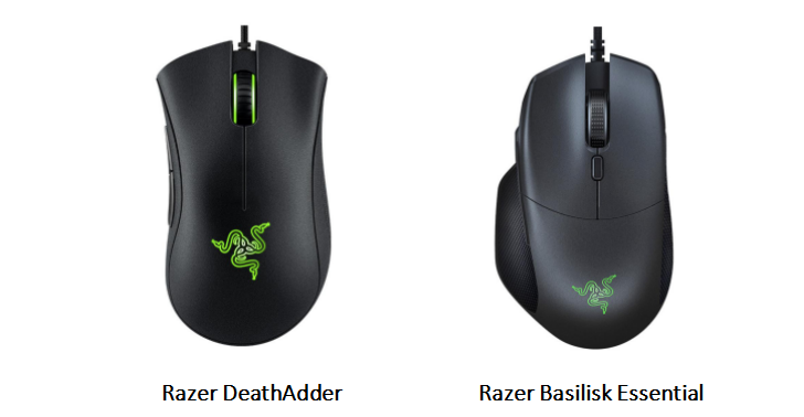 Razer DeathAdder &#038; Razer Basilisk Essential Optical Wired Gaming Mouse