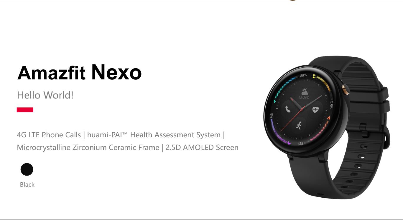 Huami Amazfit Nexo Smartwatch officially launched!