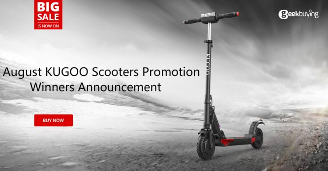 August KUGOO Scooters Promotion Winners Announcement