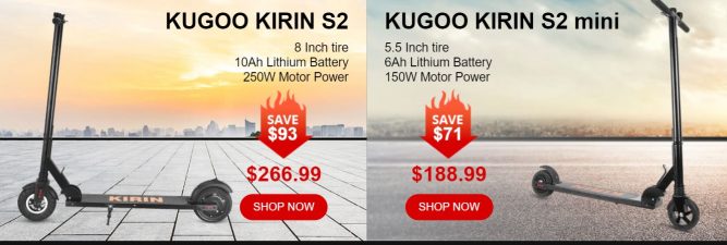 KUGOO Electric Scooters In GeekBuying Black Friday Action