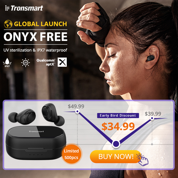 Up to 10% commission for Tronsmart Onyx Free TWS Earbuds!