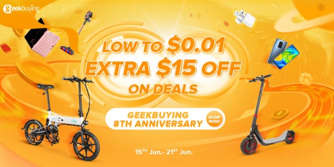 Up to 8% Commission for Geekbuying 8th Anniversary!