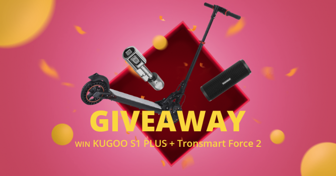 Win Kugoo s1 plus &#038; Jimmy H8 &#038;Tronsmart force 2 To Be Your New Year Gift!