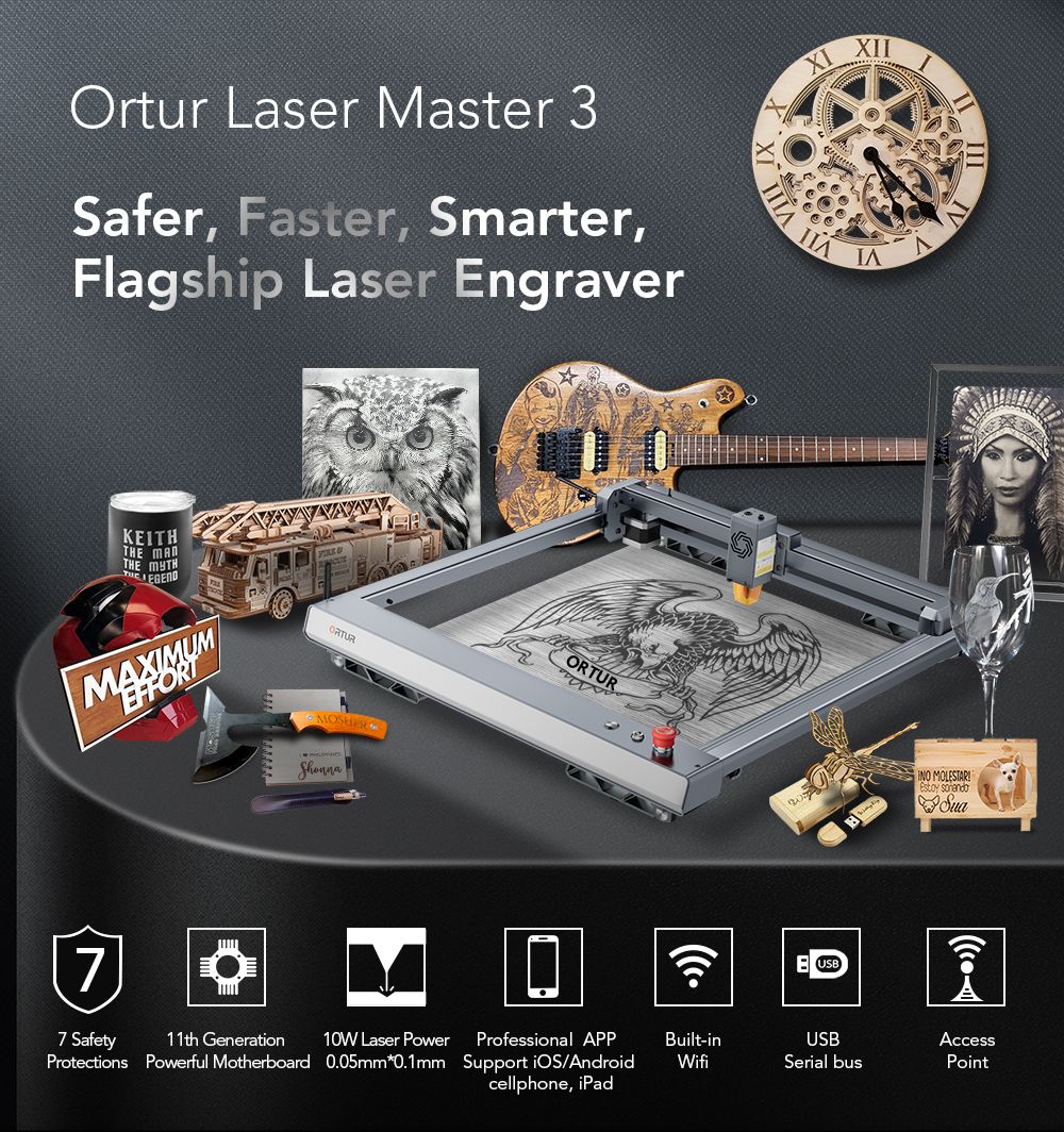 Flagship ORTUR Laser Master 3 &#8211; Fastest, Smartest, Safest