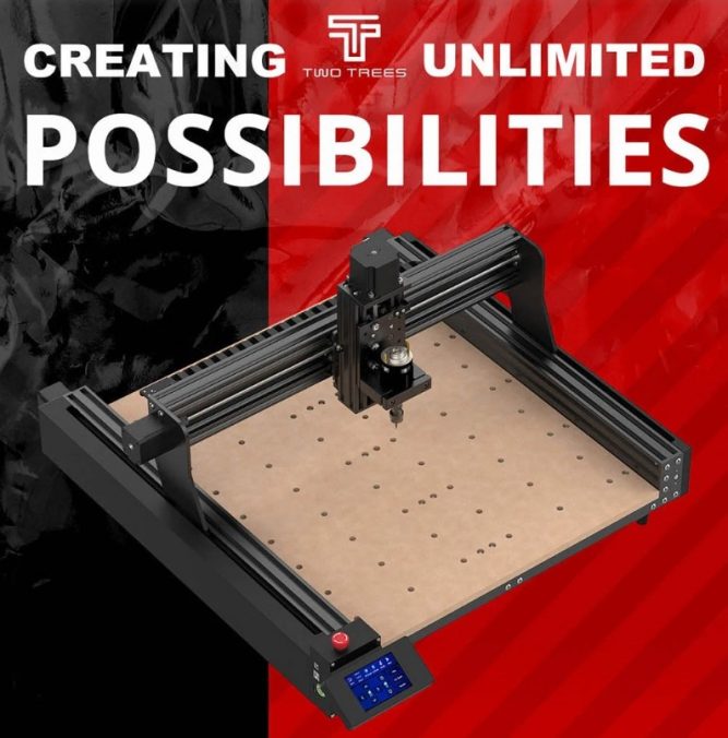 TWO TREES TTC 450 CNC Router for Endless 2D &#038; 3D Precision Miling Possibilities