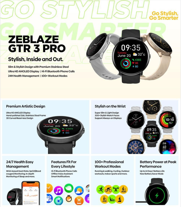 Zeblaze GTR 3 Pro Smartwatch