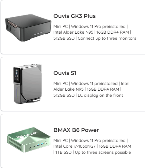 Mini Pc Windows 11, Bmax Mini Pc