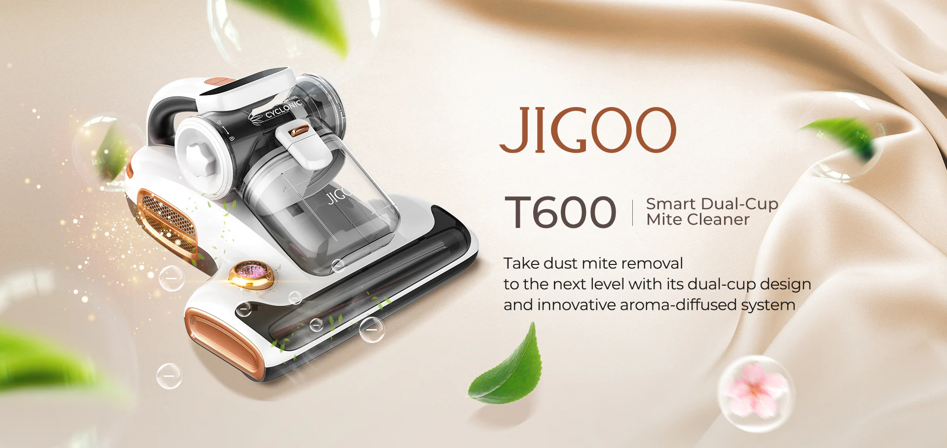 JIGOO T600 Smart Mite Cleaner, priprema za upotrebu 