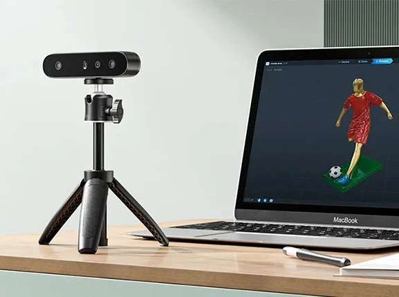 Creality CR-Scan Ferret SE 3D Scanner, Up to 30 fps Scan Speed, 0.1mm Accuracy, 24-bit Full-Color Scanning, Anti-Shake Tracking, 560x820mm Single Capture Range, 150x150mm Minimum Scanning