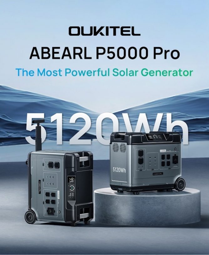 OUKITEL Abearl P5000 Portable Power Station, The most powerful solar generator