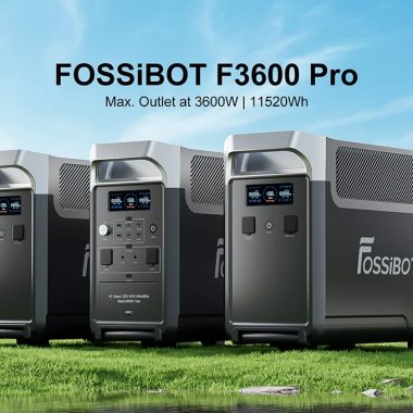 FOSSiBOT F3600 Pro Portable Power Station, Max. Outlet at 3600W, 11520Wh