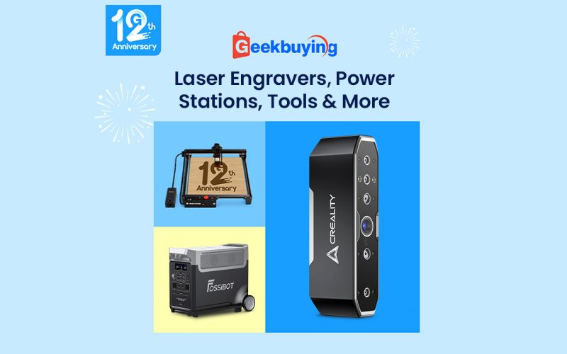 Geekbuying 12th Anniversary Big Sale, Laser Engravers, Power Stations, Tools & More