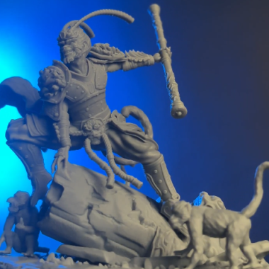 print wukong model with elegoo resin printer