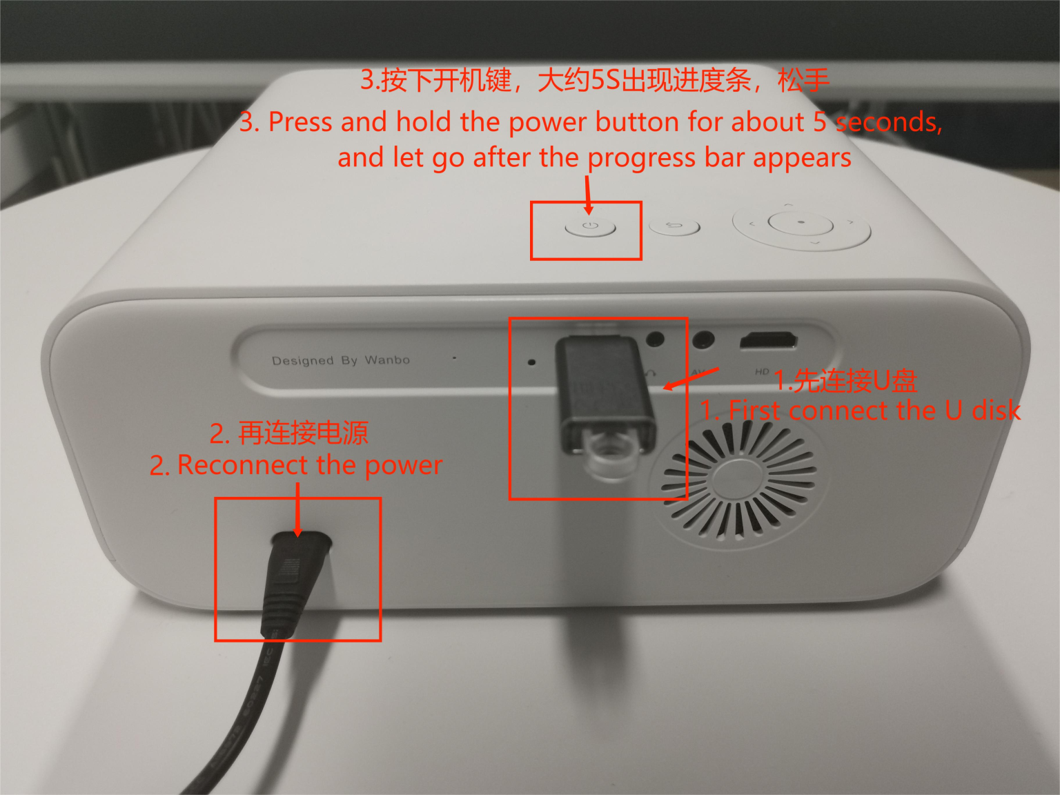 How to upgrade your Wanbo X5 firmware ? Update Wanbo X5