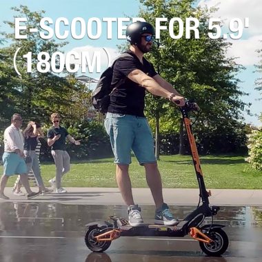 Electric Scooter for Riders up to 5.9 Feet (180cm)