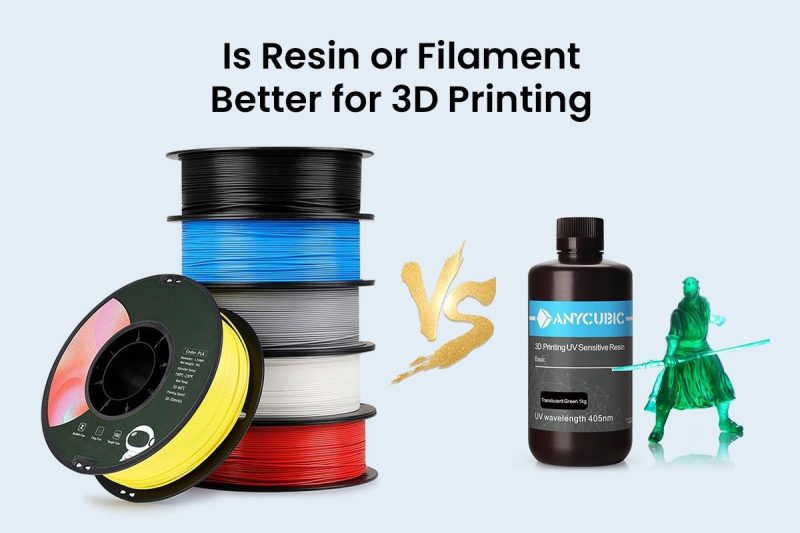 ¿Es mejor la resina o el filamento para la impresión 3D??