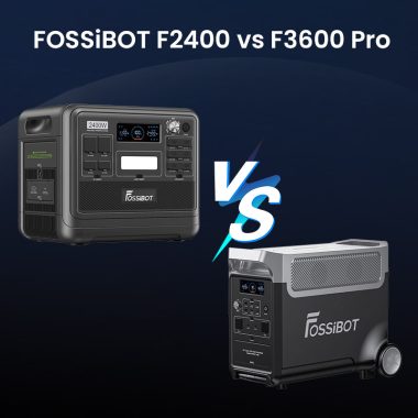 Fossibot F2400およびF3600 Proポータブル発電所の屋外使用比較