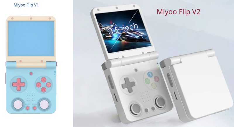 Miyoo Flip V2 vs Miyoo Flip V1