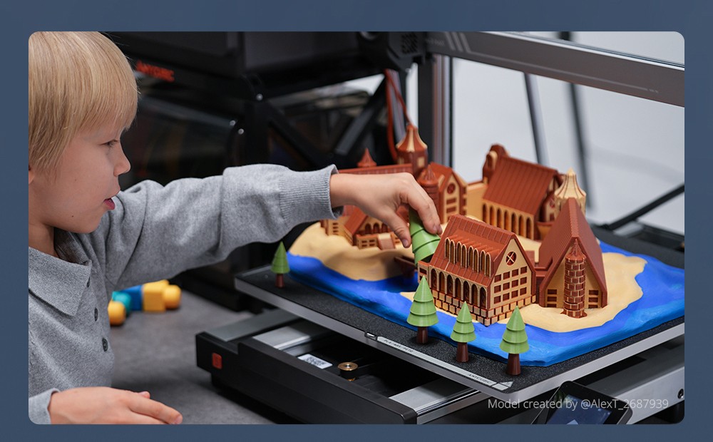 Kobra cúbica 3 Impresora 3D máxima: De alta velocidad, Precisión &#038; Sencillez