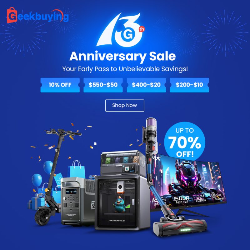 2025 Geekbuying 13th Anniversary Sale: Affiliate Incentive Campaign!
