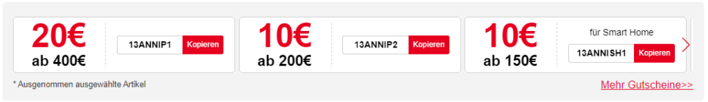 Geekbuying 13. Jubiläumsverkauf