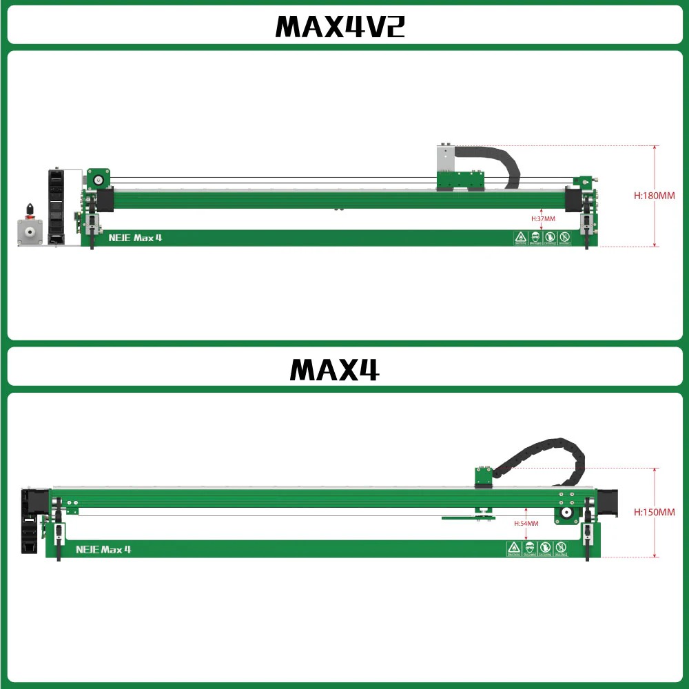 NEJE Max4 V2 E80 20W Laser Engraver and Cutter